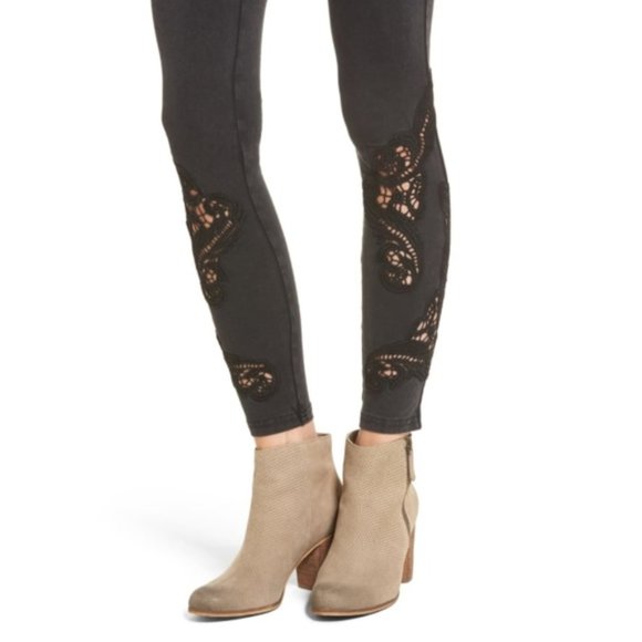 Bp. Lace Inset Leggings P2 - Picture 3 of 8